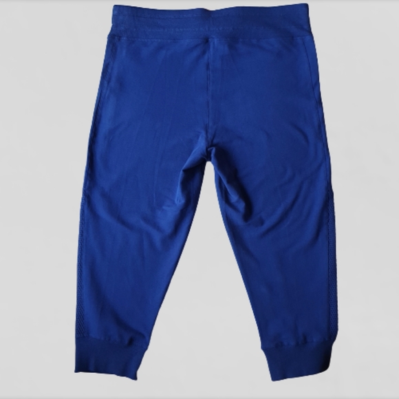 Tommy Hilfiger Sport Royal Blue Capri Joggers w/ Drawstring & Mesh Sides Sz M - Picture 11 of 15